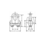 G-450 U.S DROP FORGED WIRE ROPE CLIPS