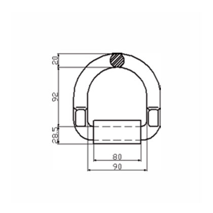 D RING WITH SUPPORING POINT