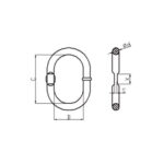 WELDED ALLOY MASTER LINK