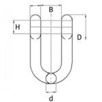 J Shackles Commercial Standard “D” Type (chain accessories)